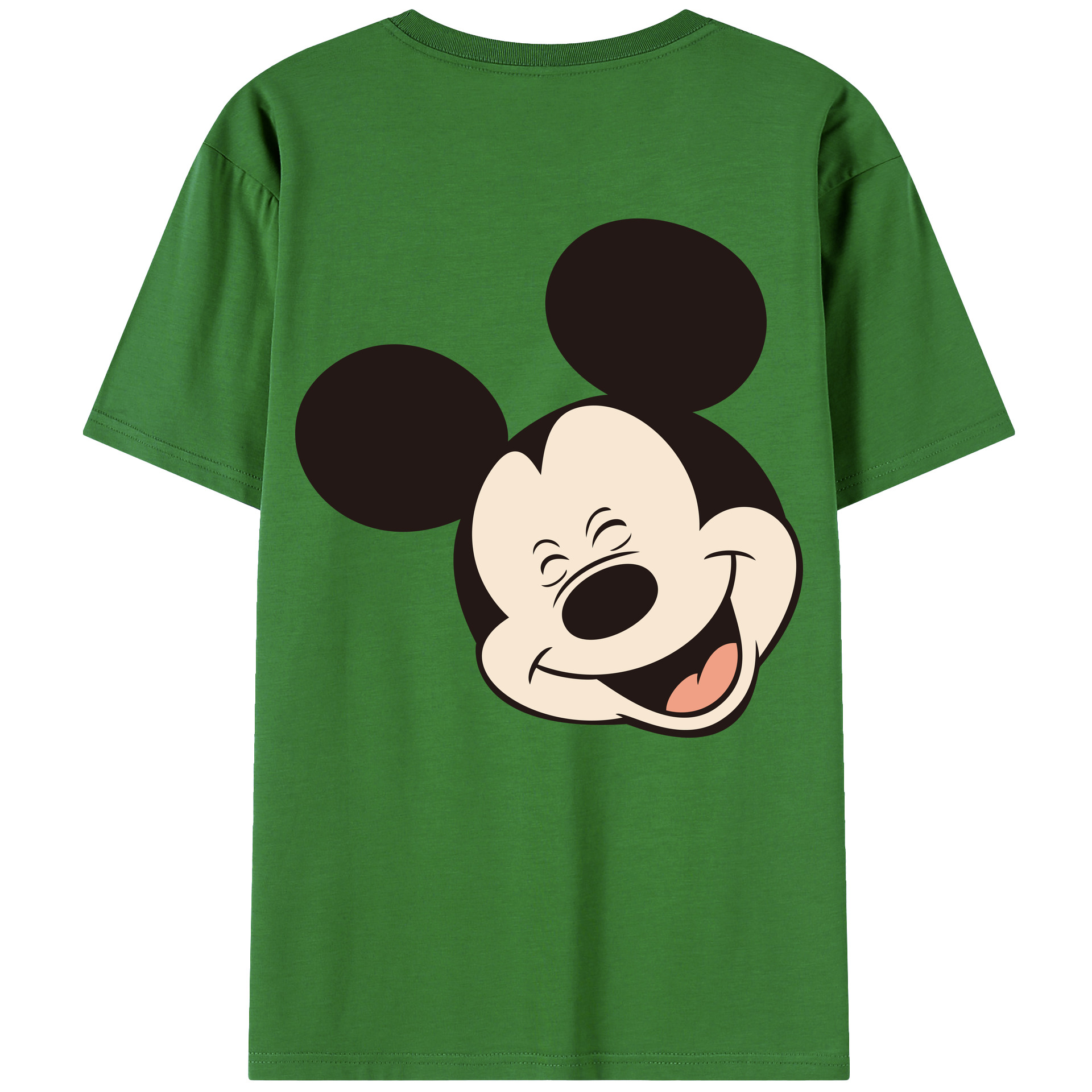 （画像用） ミッキーマウス Mickey Mouse レディース半袖Tシャツ(バックプリント)